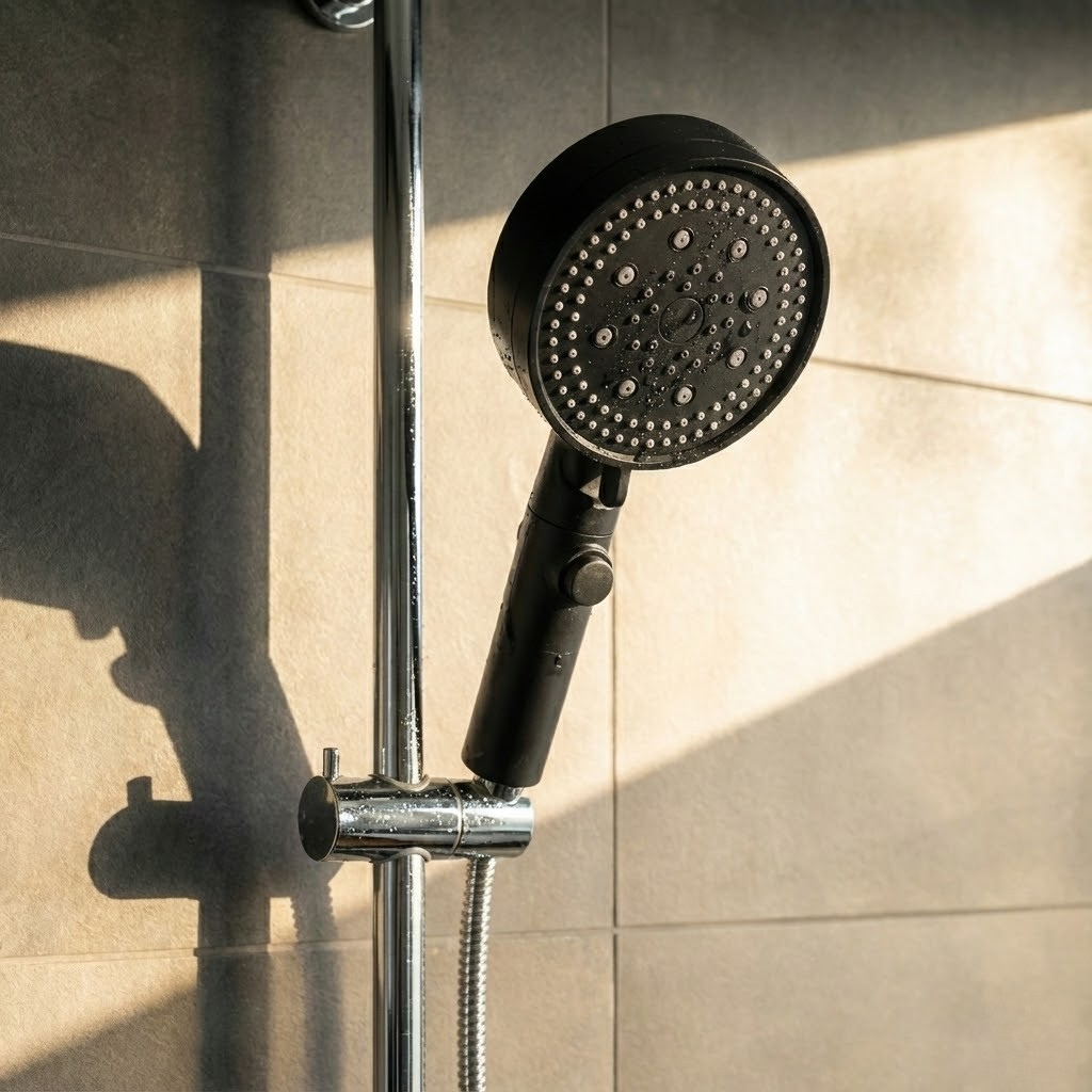 Nirree Noirflow | Black 5-Mode High Pressure Shower Head with Stop Button