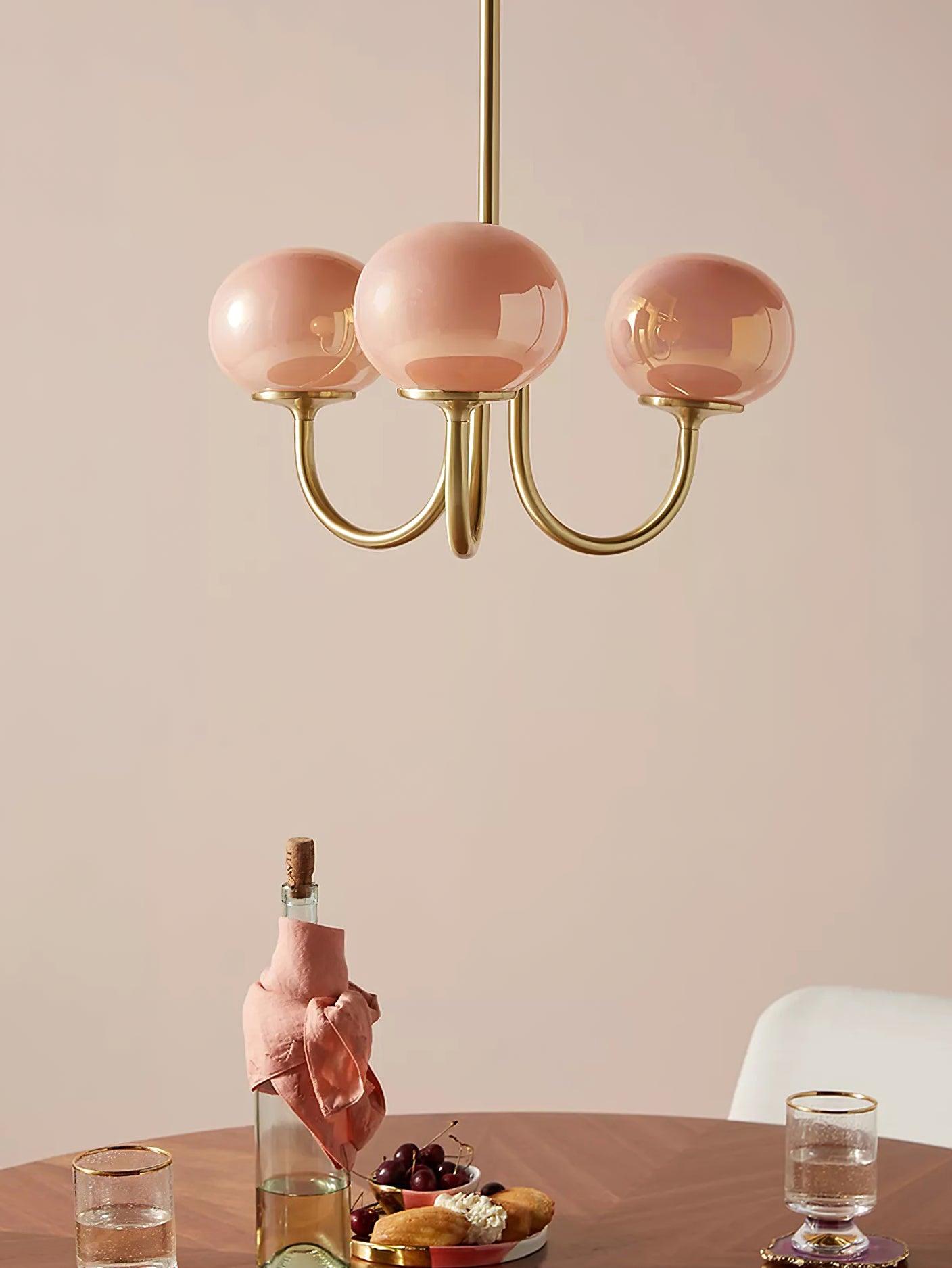 VINTELL - Designer Flush Mount Ceiling Light with Colorful Glass