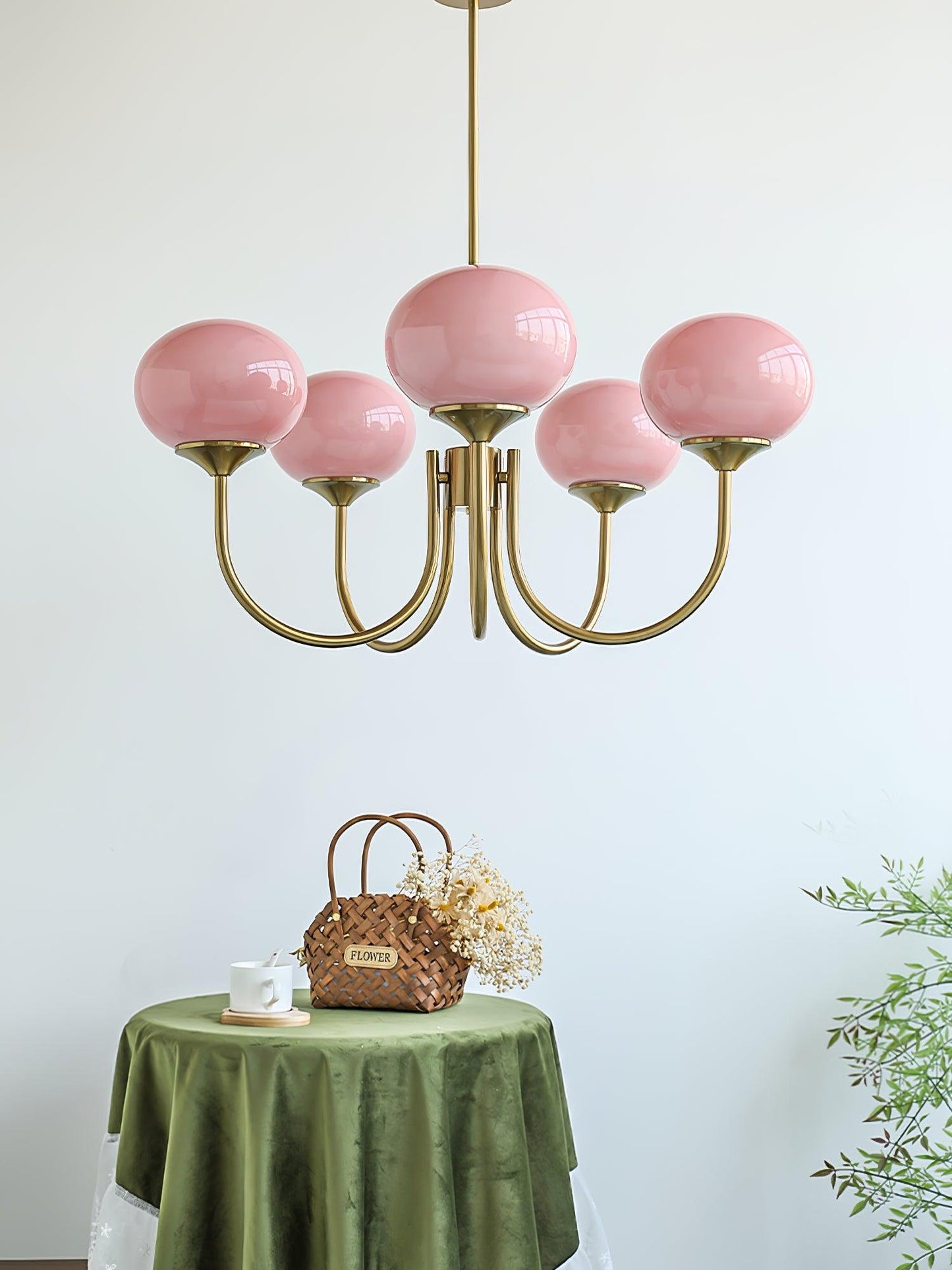 VINTELL - Designer Flush Mount Ceiling Light with Colorful Glass