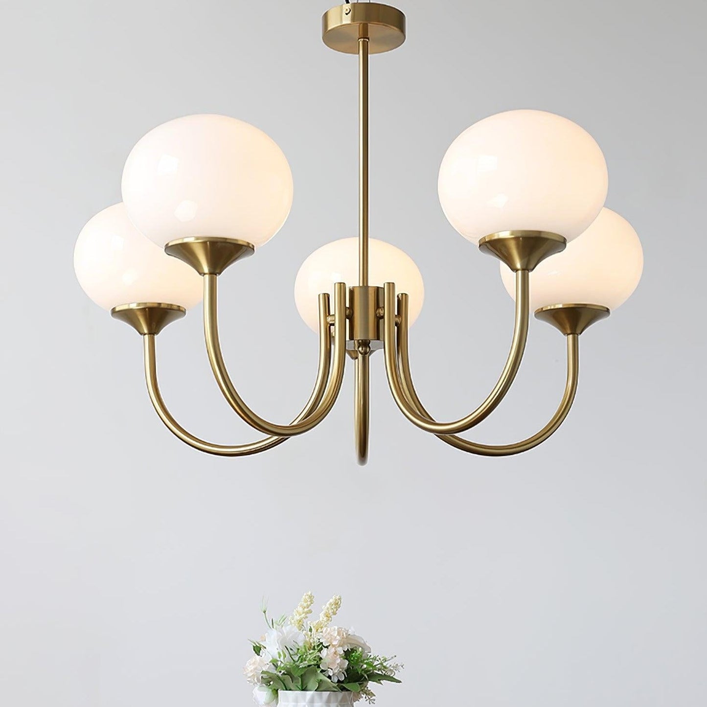 VINTELL - Designer Flush Mount Ceiling Light with Colorful Glass