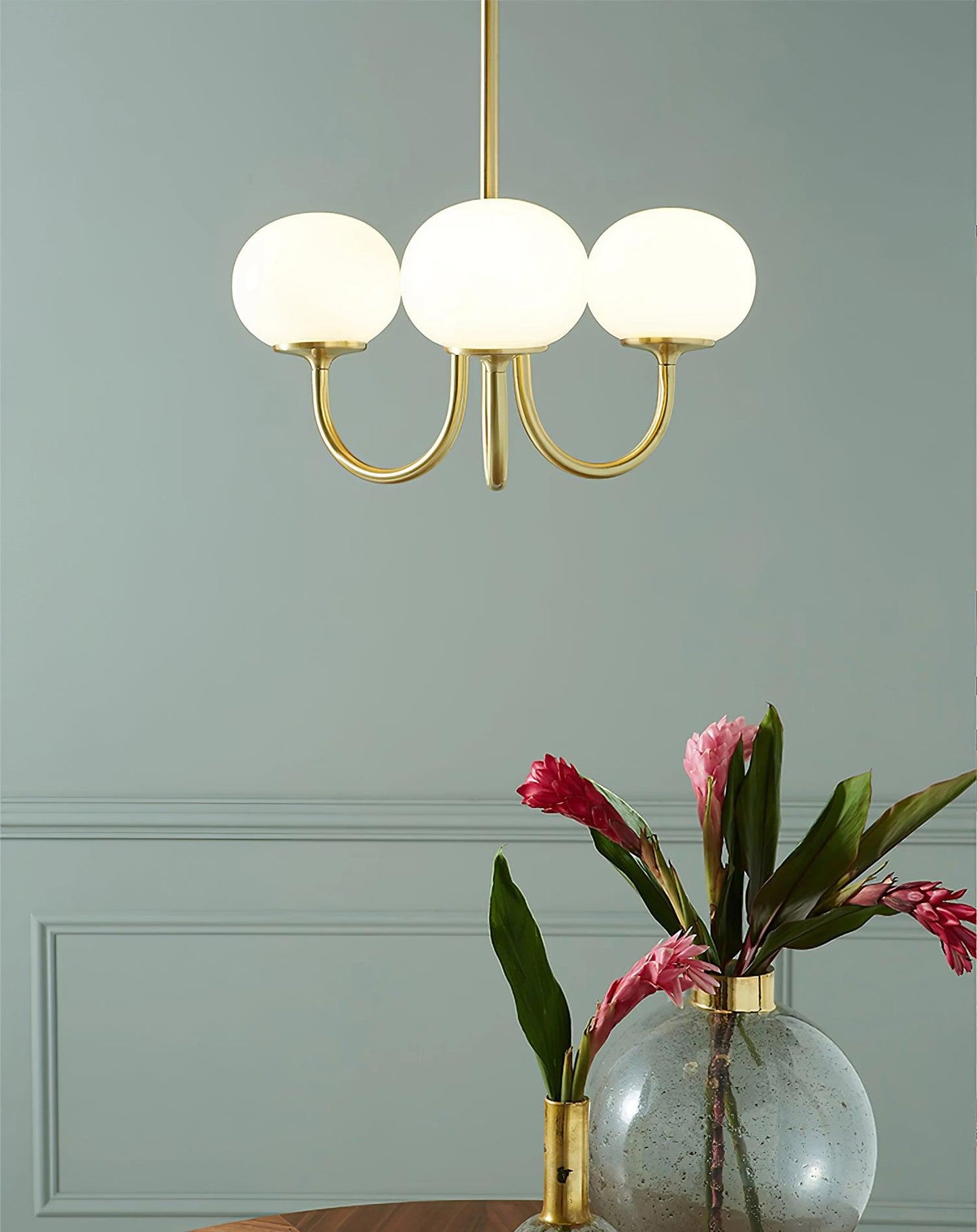 VINTELL - Designer Flush Mount Ceiling Light with Colorful Glass