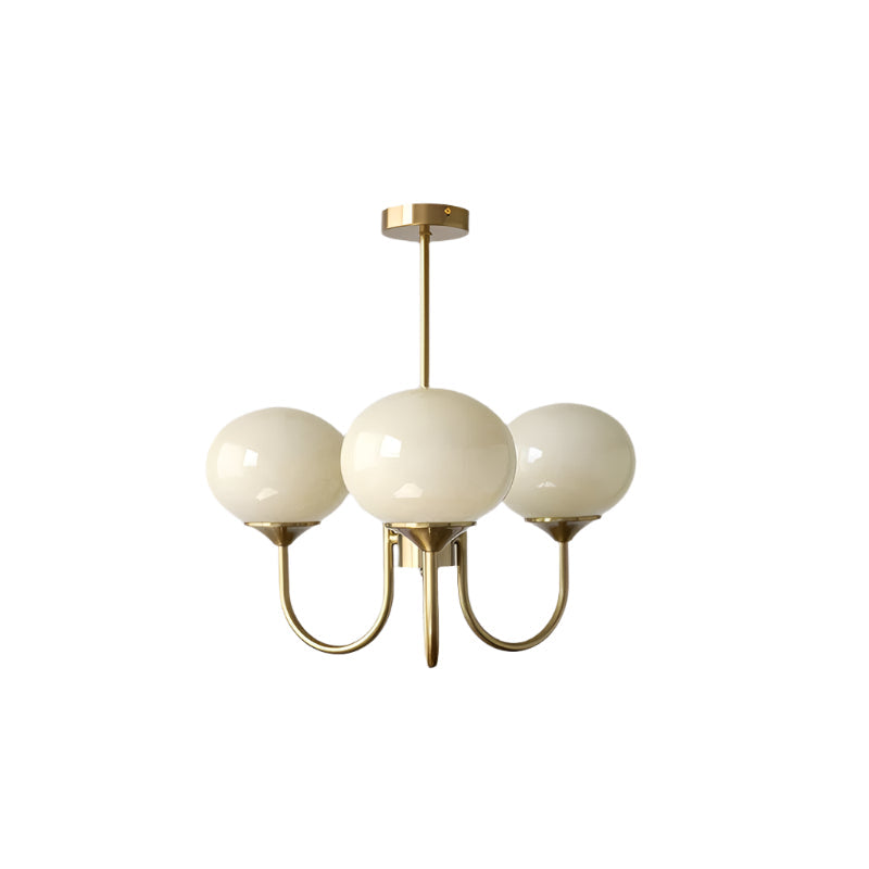 VINTELL - Designer Flush Mount Ceiling Light with Colorful Glass