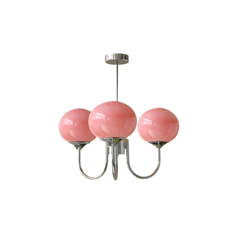 VINTELL - Designer Flush Mount Ceiling Light with Colorful Glass