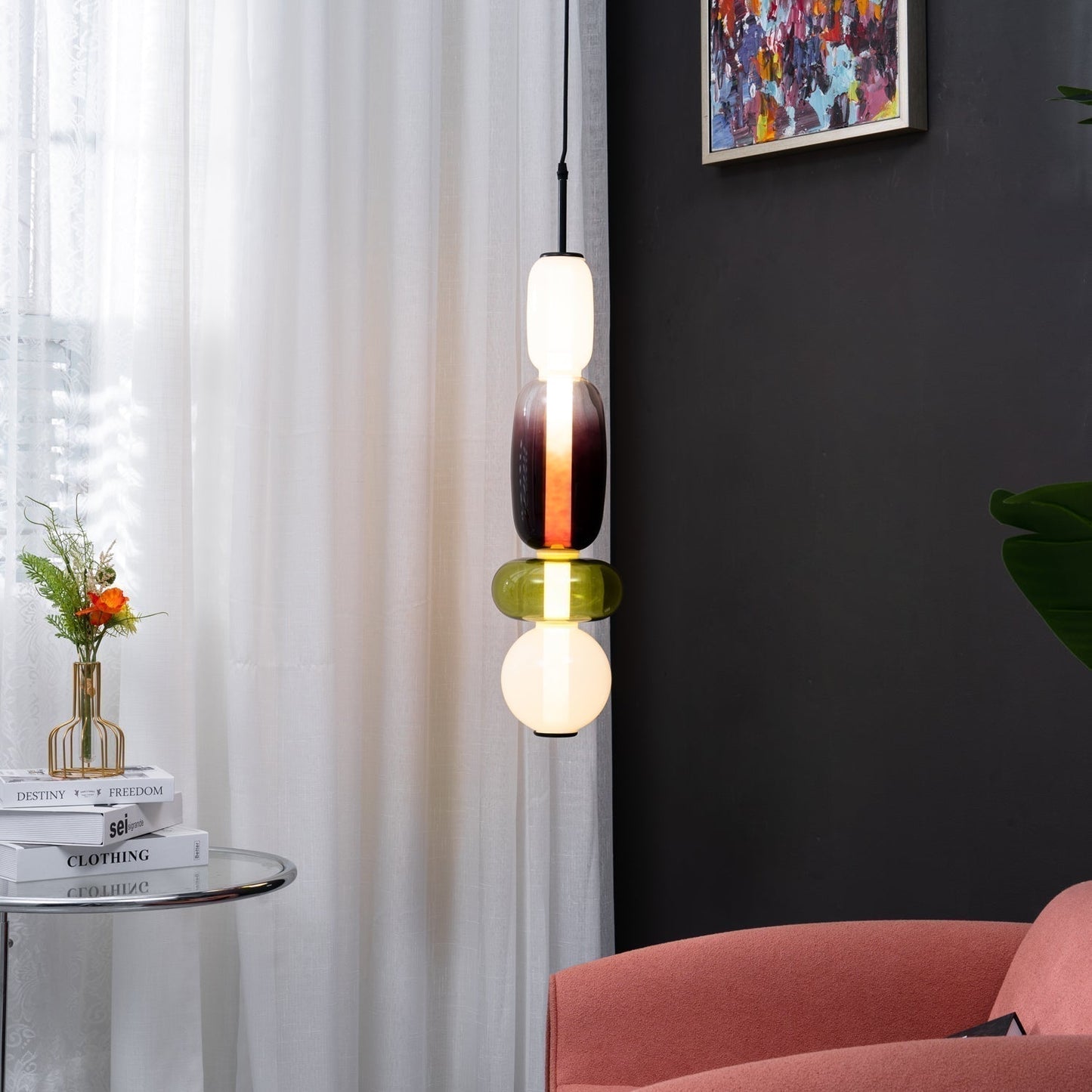 GLASSÉA - Artistic Multicolor Pendant Light