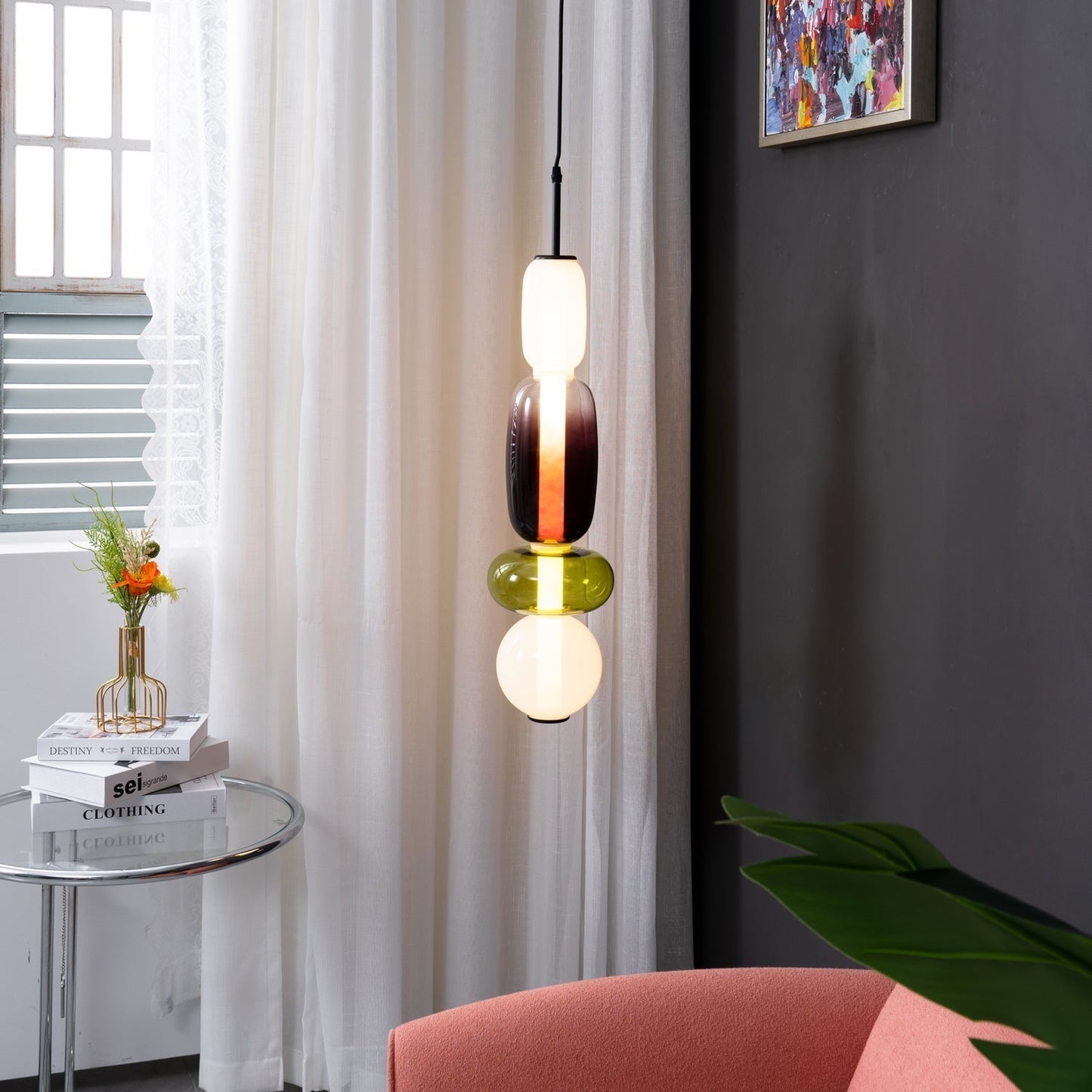 GLASSÉA - Artistic Multicolor Pendant Light