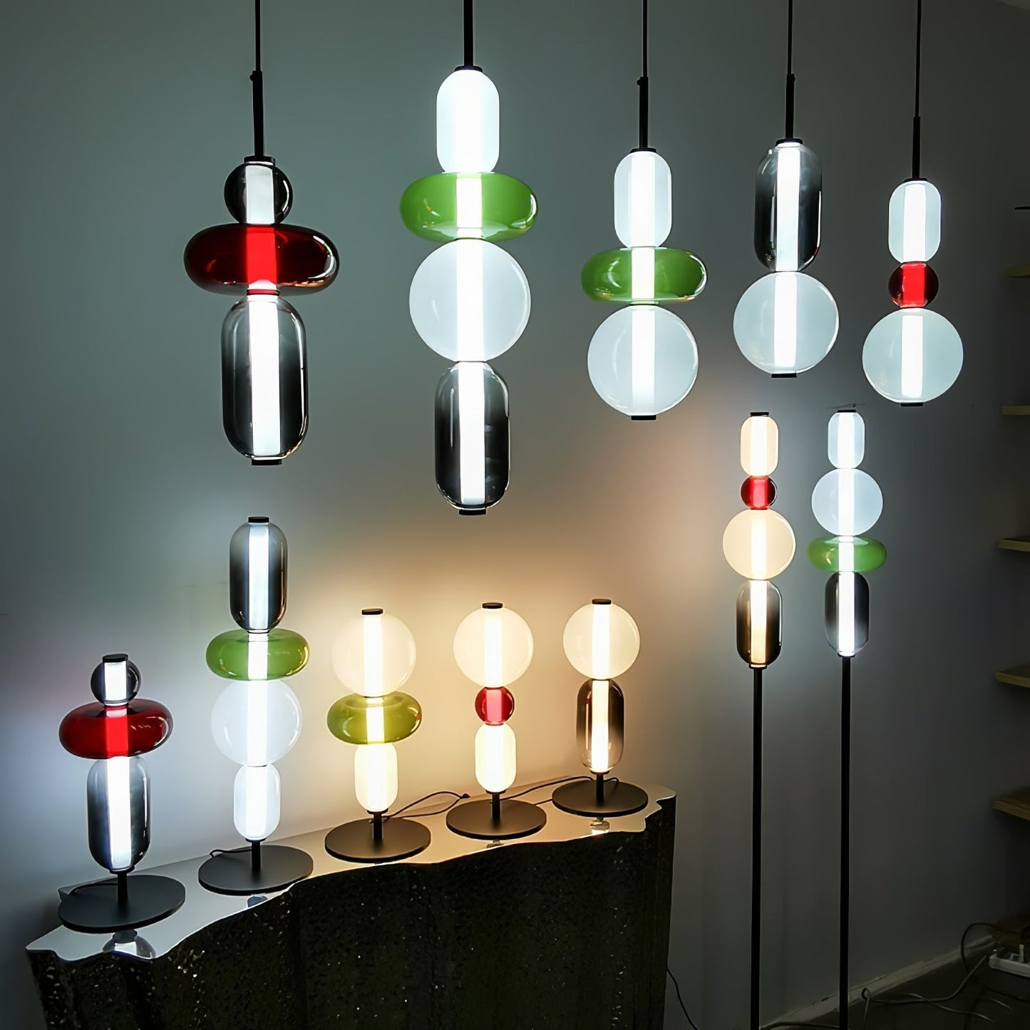 GLASSÉA - Artistic Multicolor Pendant Light
