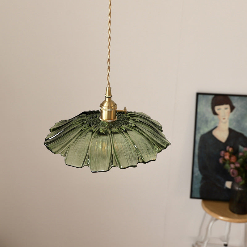 VITRANO - Retro Glass Floral Pendant Light