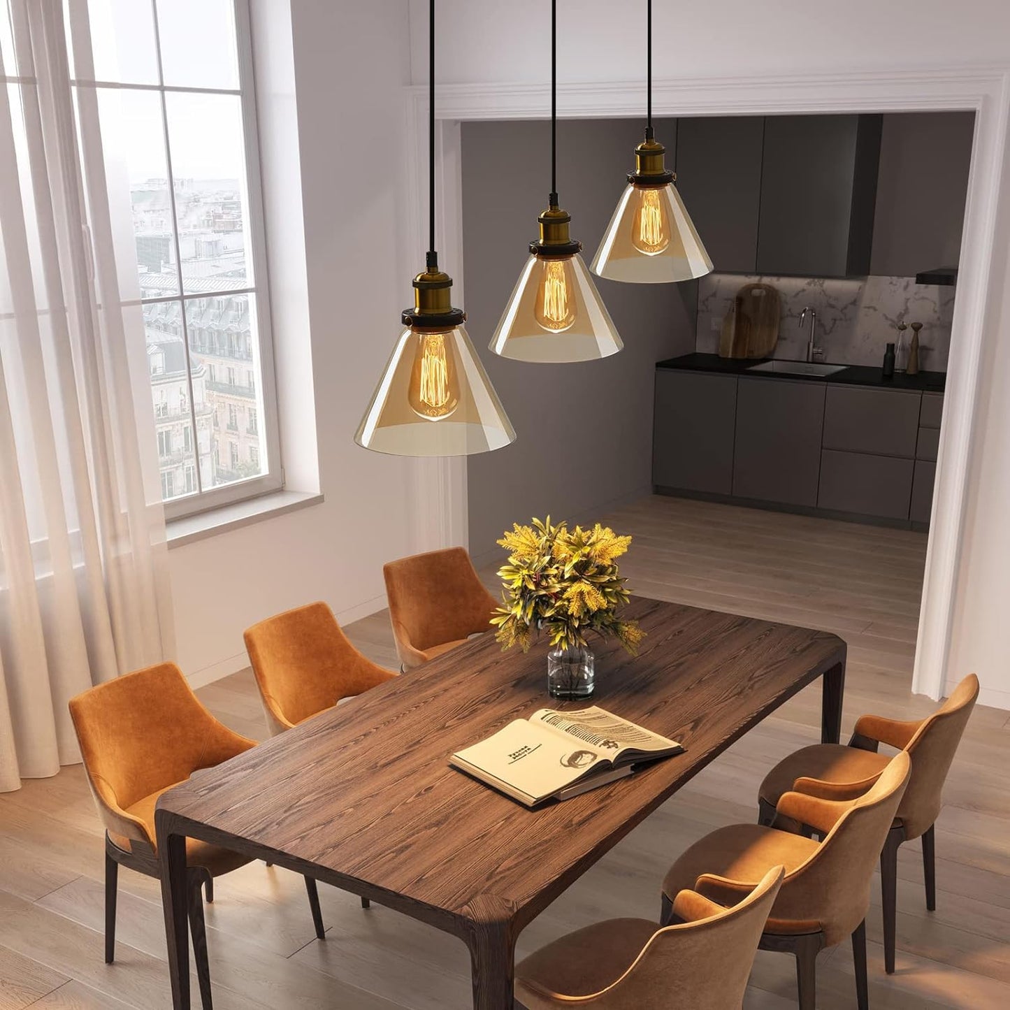 GLASSPIRE - Minimalist Clear Glass Pendant Light