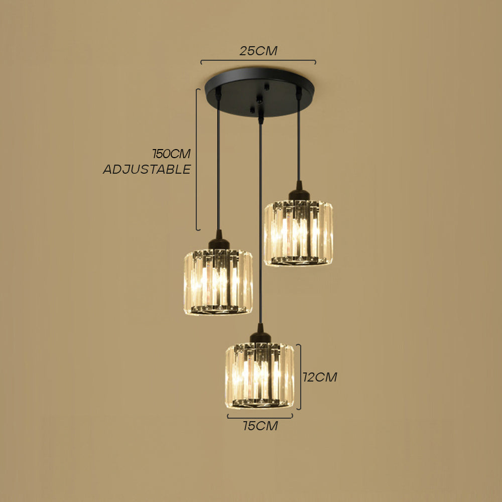 GLAME - Contemporary Gold and Glass Pendant Light
