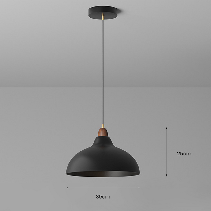 NORDHUE - Modern Wood Metal Pendant Light