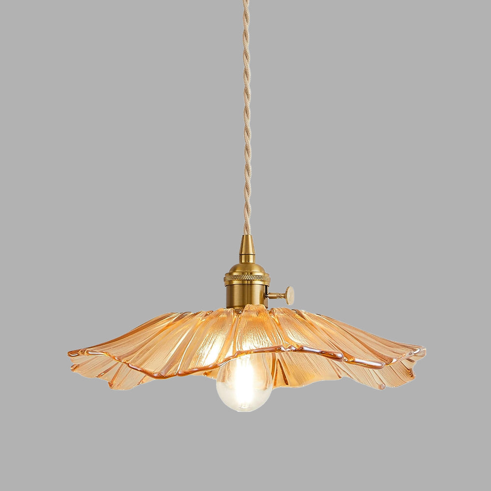 VITRANO - Retro Glass Floral Pendant Light