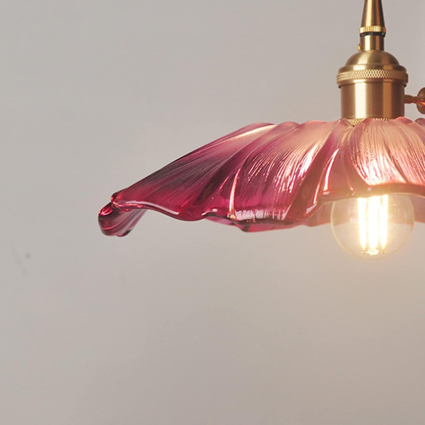 VITRANO - Retro Glass Floral Pendant Light