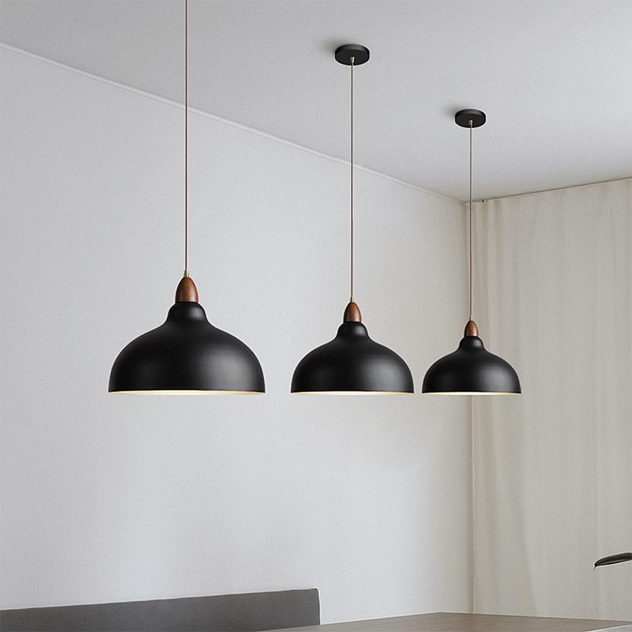 NORDHUE - Modern Wood Metal Pendant Light