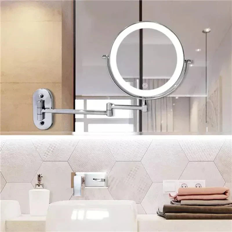 GLAMIO – Rechargeable LED Vanity Mirror with Magnification