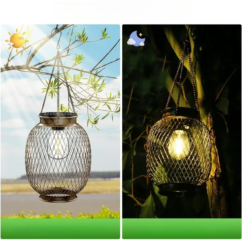 VELNIX - Outdoor Solar LED Lantern Set