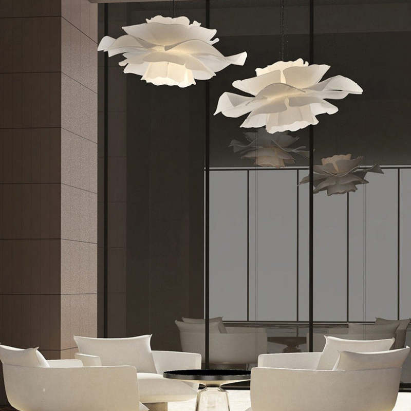 ELYSIA - Elegant White Flower Pendant Light