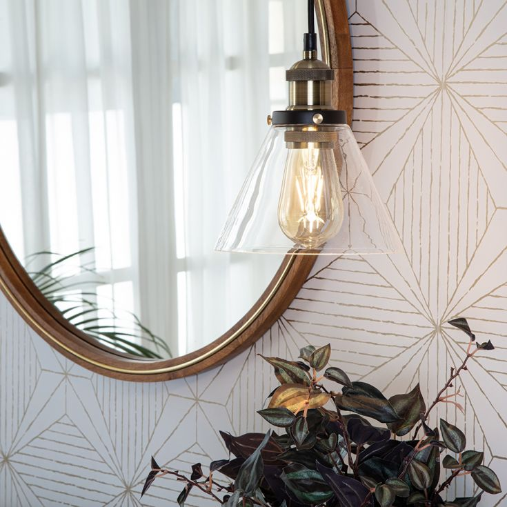 GLASSPIRE - Minimalist Clear Glass Pendant Light