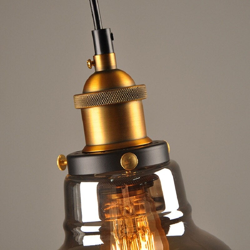 FERROLA – Antique Industrial Glass Pendant Light