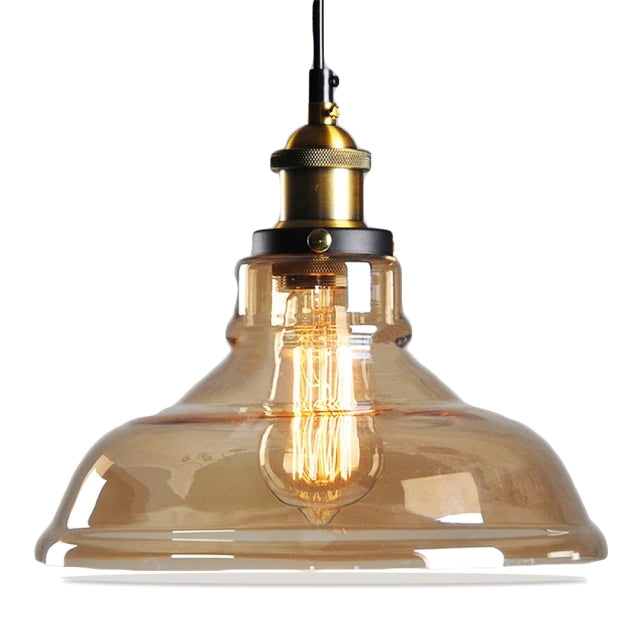 FERROLA – Antique Industrial Glass Pendant Light