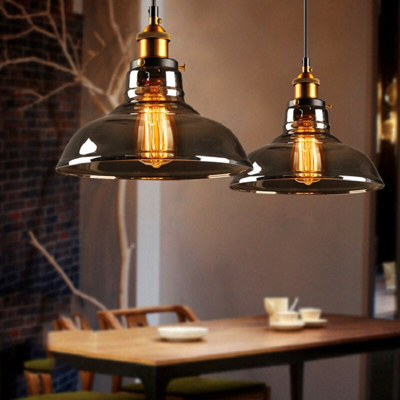 FERROLA – Antique Industrial Glass Pendant Light