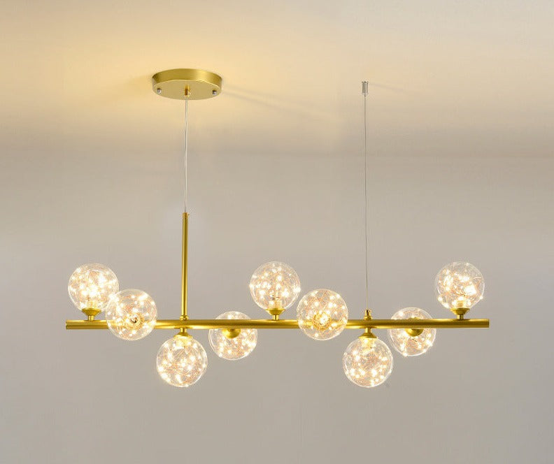 NORDORE – Elegant Iron and Glass Dining Ceiling Light