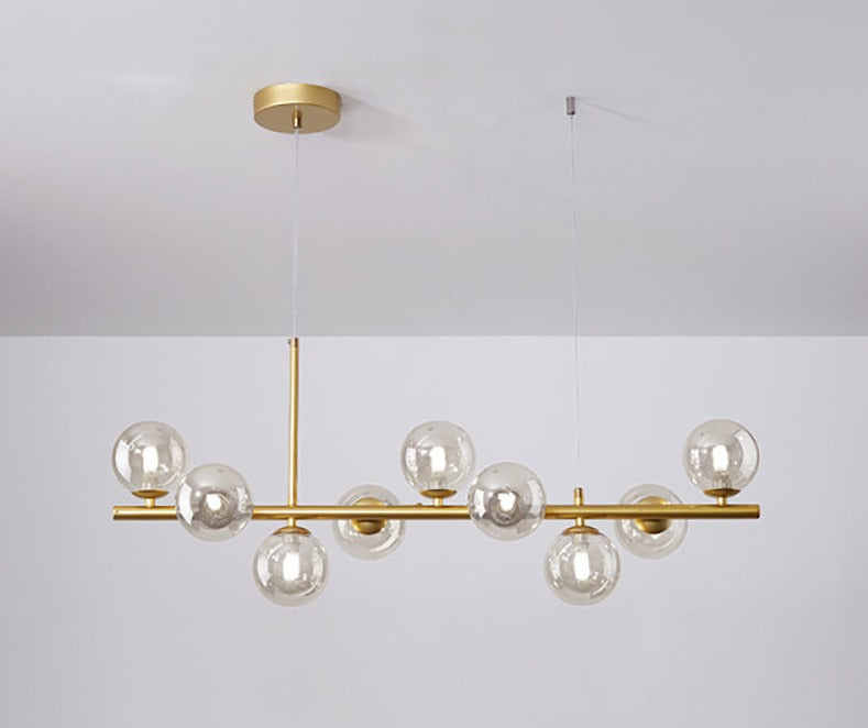 NORDORE – Elegant Iron and Glass Dining Ceiling Light