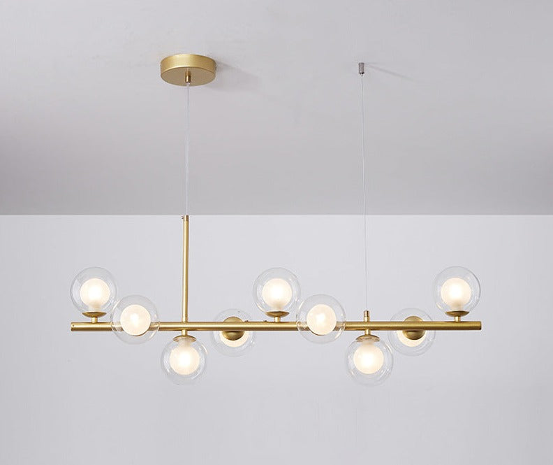 NORDORE – Elegant Iron and Glass Dining Ceiling Light