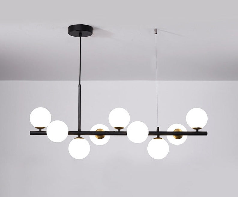 NORDORE – Elegant Iron and Glass Dining Ceiling Light