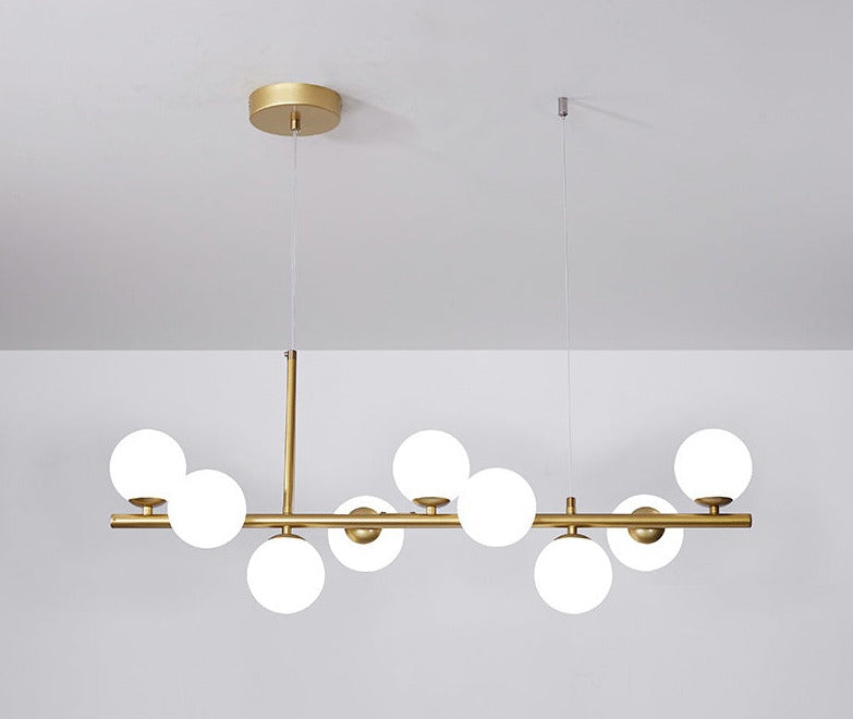 NORDORE – Elegant Iron and Glass Dining Ceiling Light