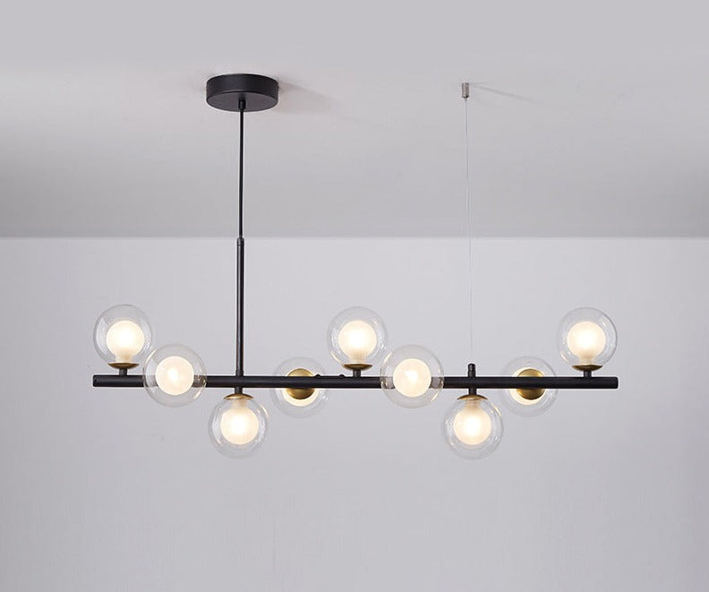 NORDORE – Elegant Iron and Glass Dining Ceiling Light