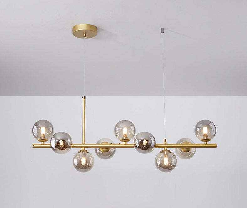 NORDORE – Elegant Iron and Glass Dining Ceiling Light