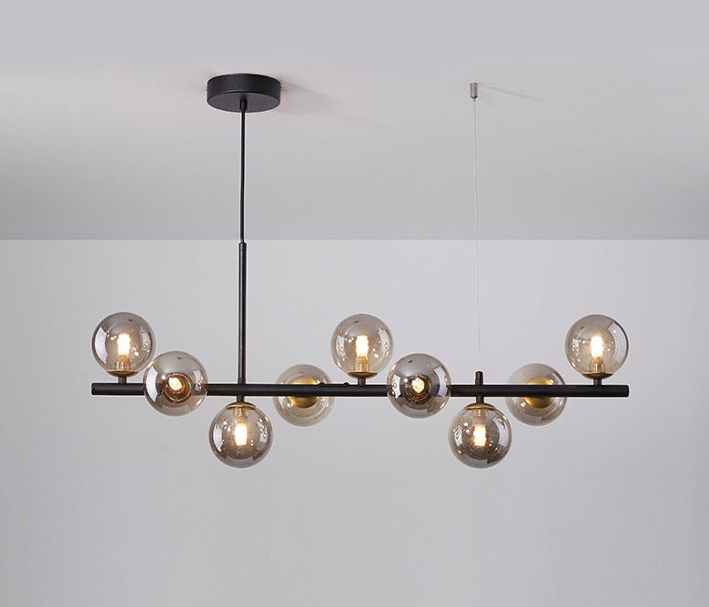 NORDORE – Elegant Iron and Glass Dining Ceiling Light