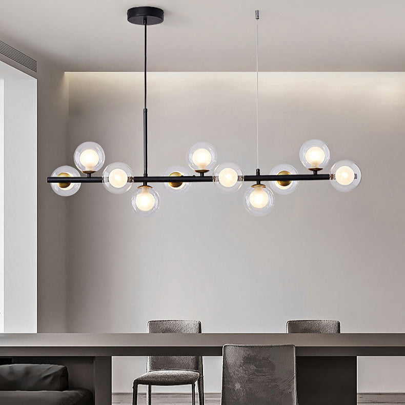 NORDORE – Elegant Iron and Glass Dining Ceiling Light