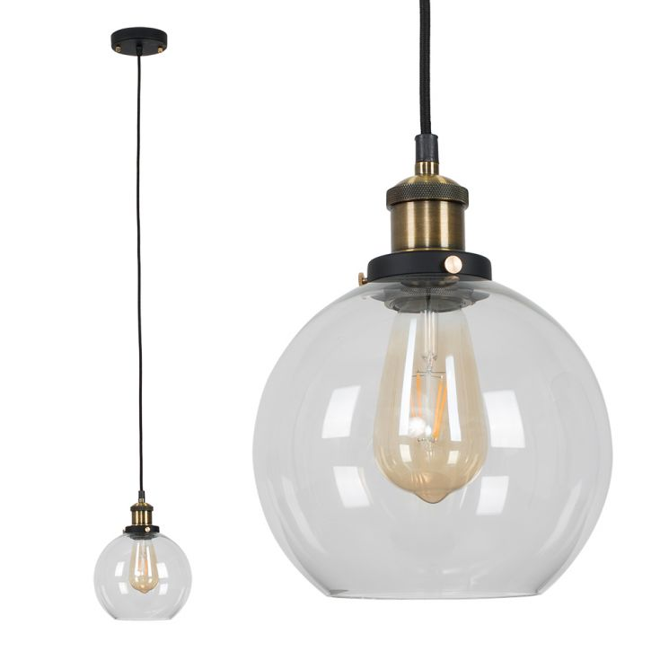 GLASSPIRE - Minimalist Clear Glass Pendant Light