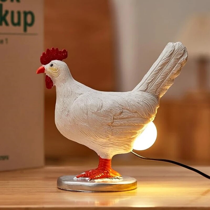 CLUCKORA – Decorative Chicken Table Lamp