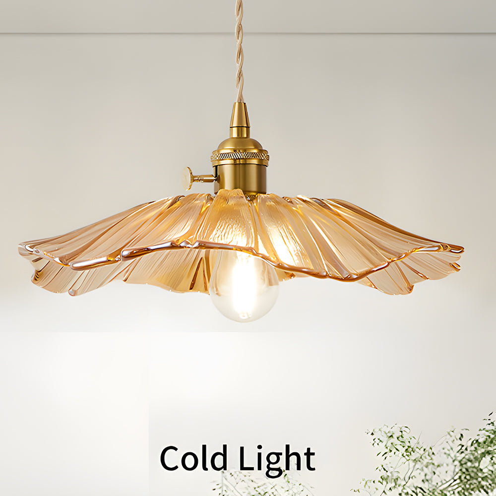 VITRANO - Retro Glass Floral Pendant Light