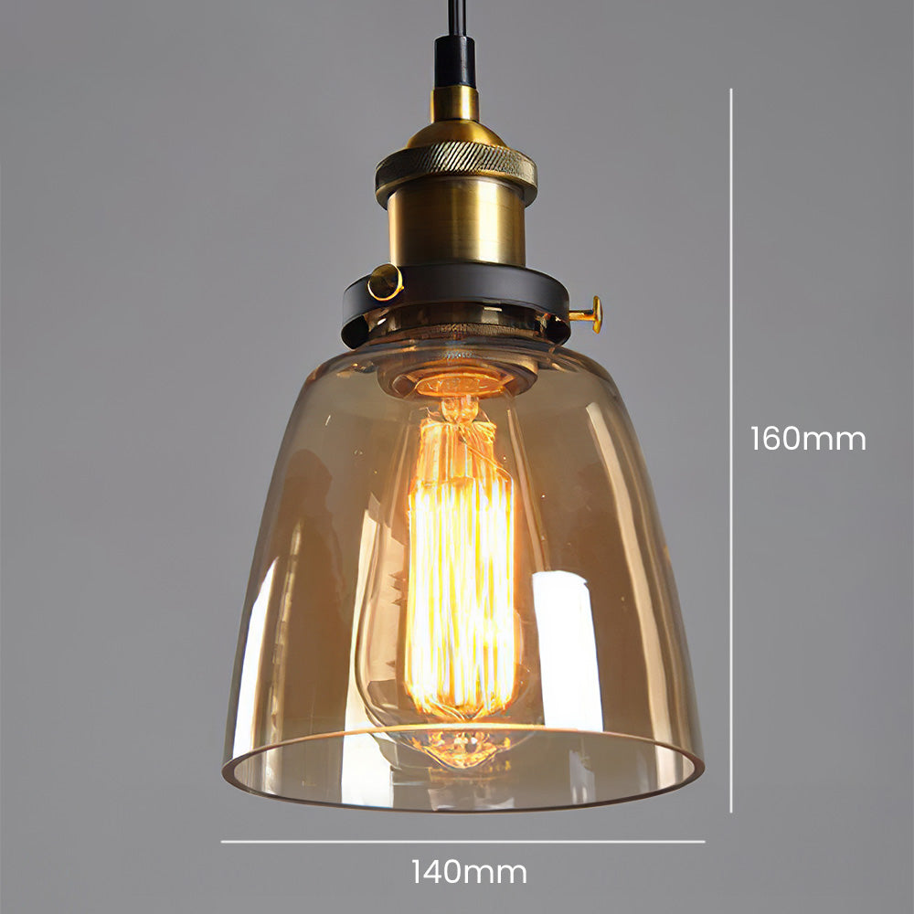 GLASSPIRE - Minimalist Clear Glass Pendant Light