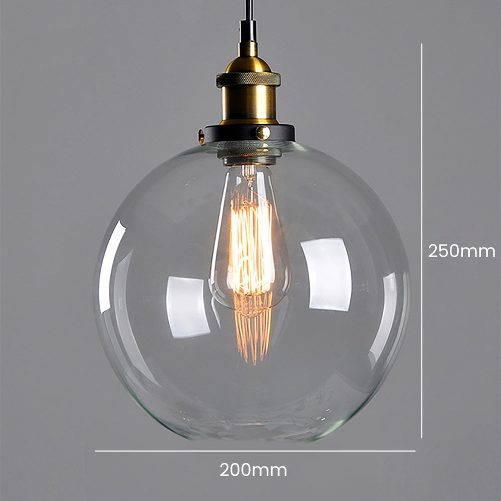 GLASSPIRE - Minimalist Clear Glass Pendant Light