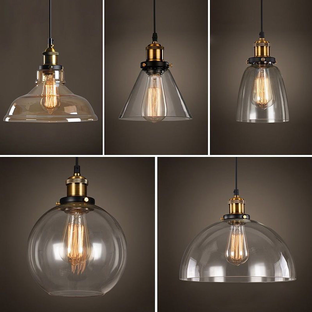 GLASSPIRE - Minimalist Clear Glass Pendant Light