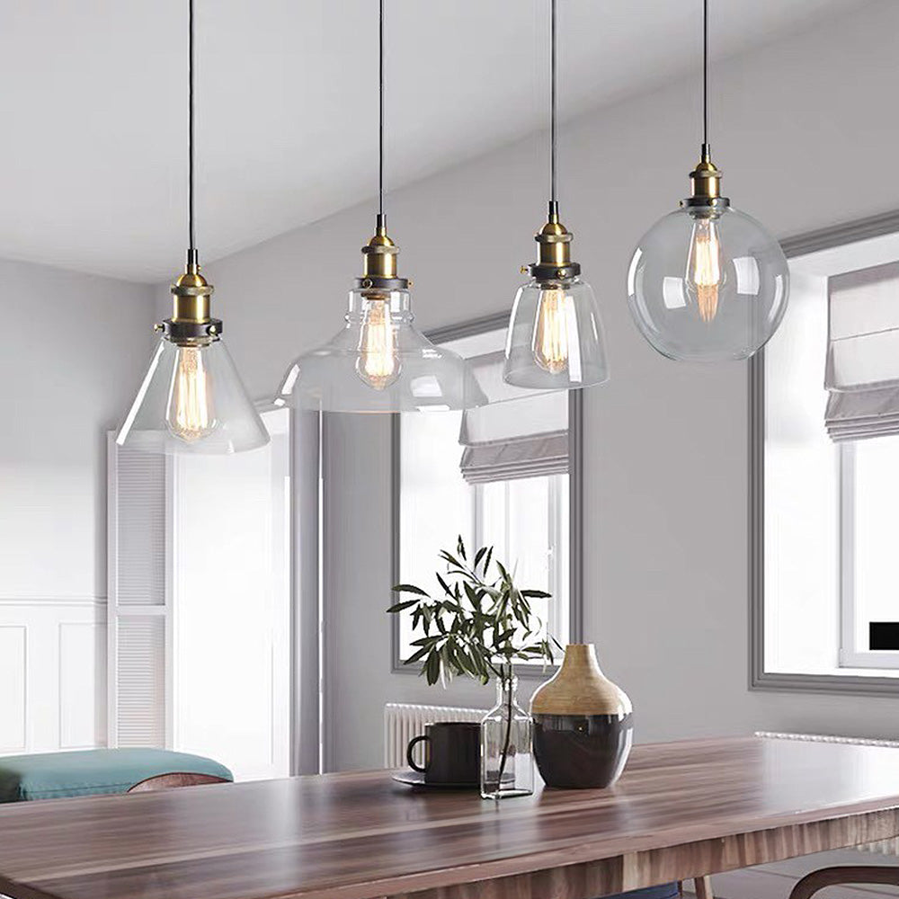 GLASSPIRE - Minimalist Clear Glass Pendant Light