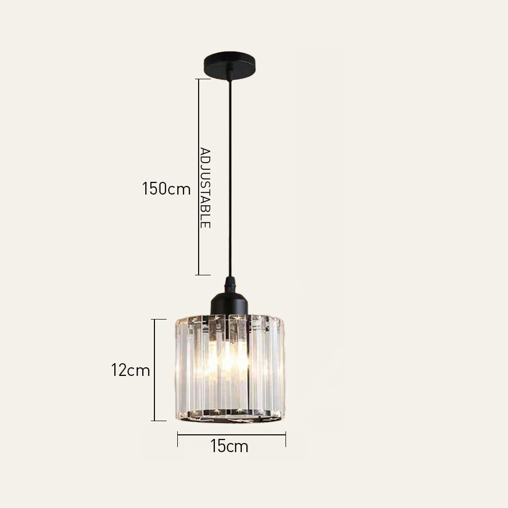 GLAME - Contemporary Gold and Glass Pendant Light