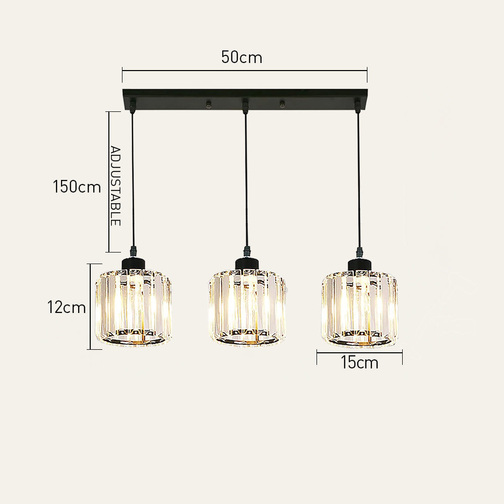 GLAME - Contemporary Gold and Glass Pendant Light