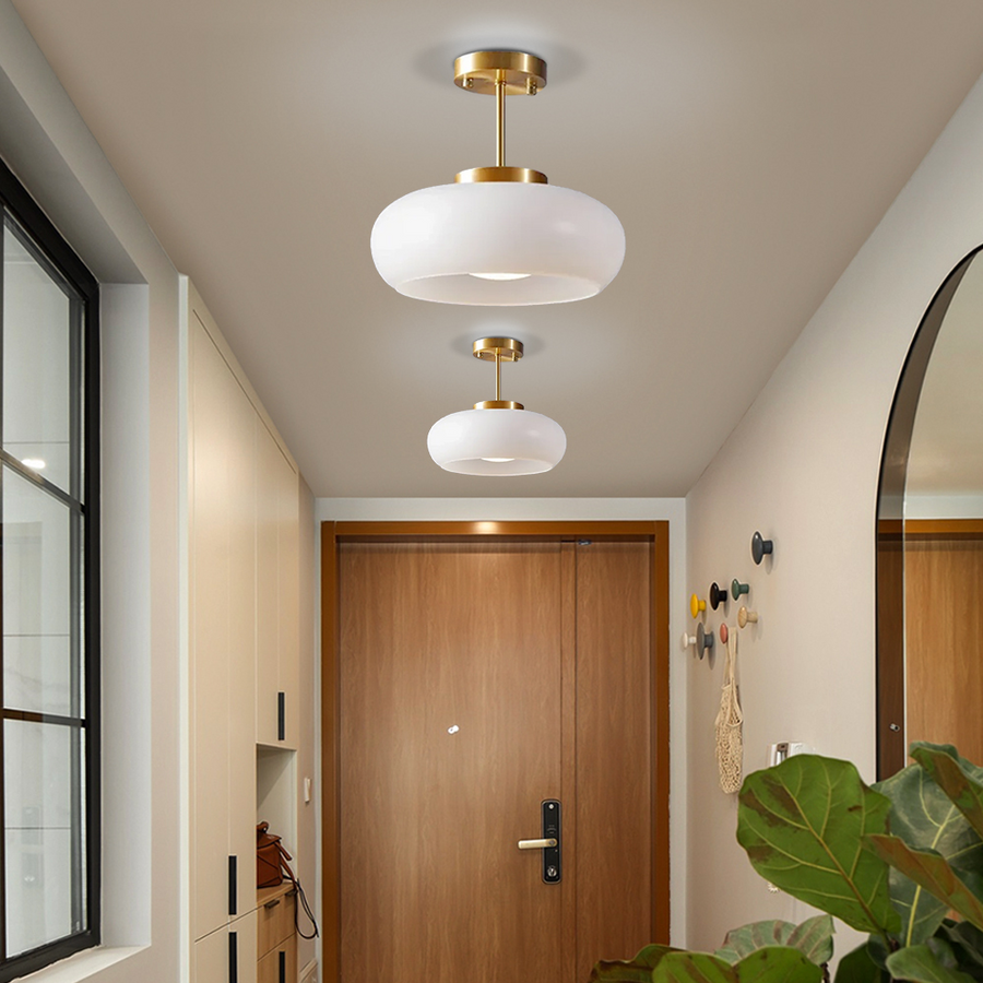 ZENTICA - Antique Glass Ceiling Light