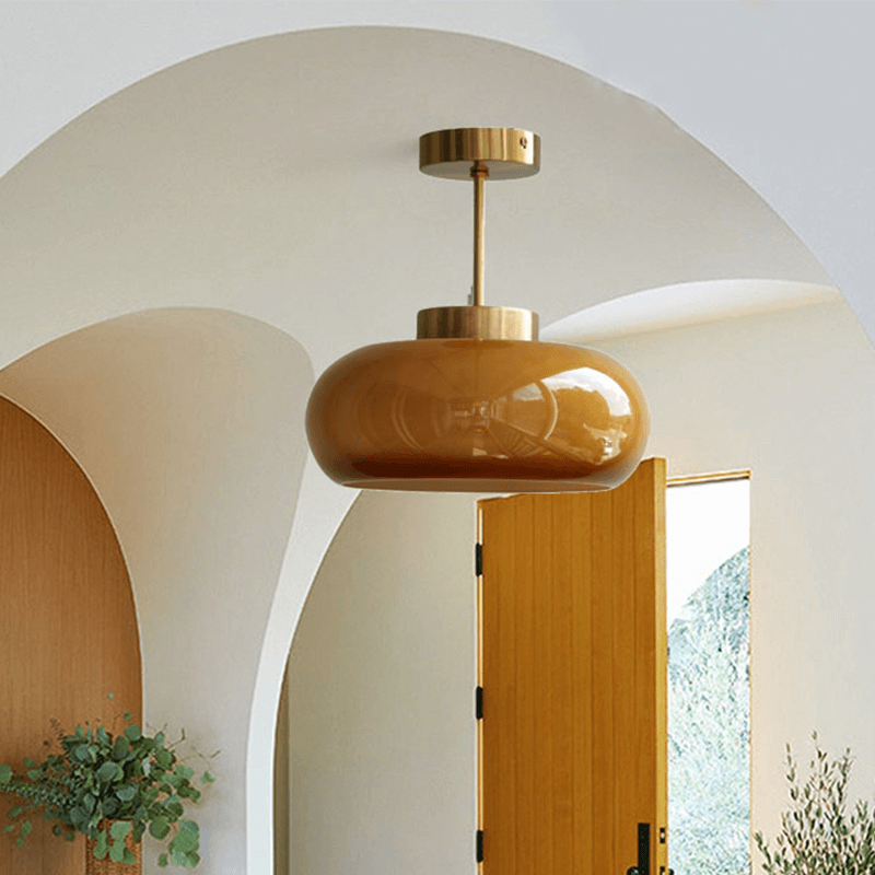 FIORÉN – Mid Century Modern Orange Ceiling Light Fixture
