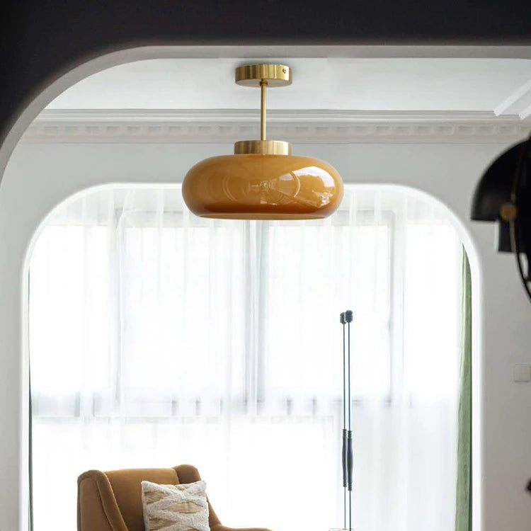 FIORÉN – Mid Century Modern Orange Ceiling Light Fixture
