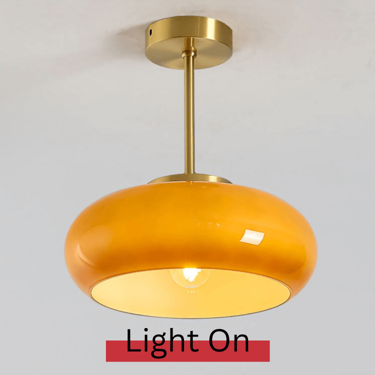 FIORÉN – Mid Century Modern Orange Ceiling Light Fixture