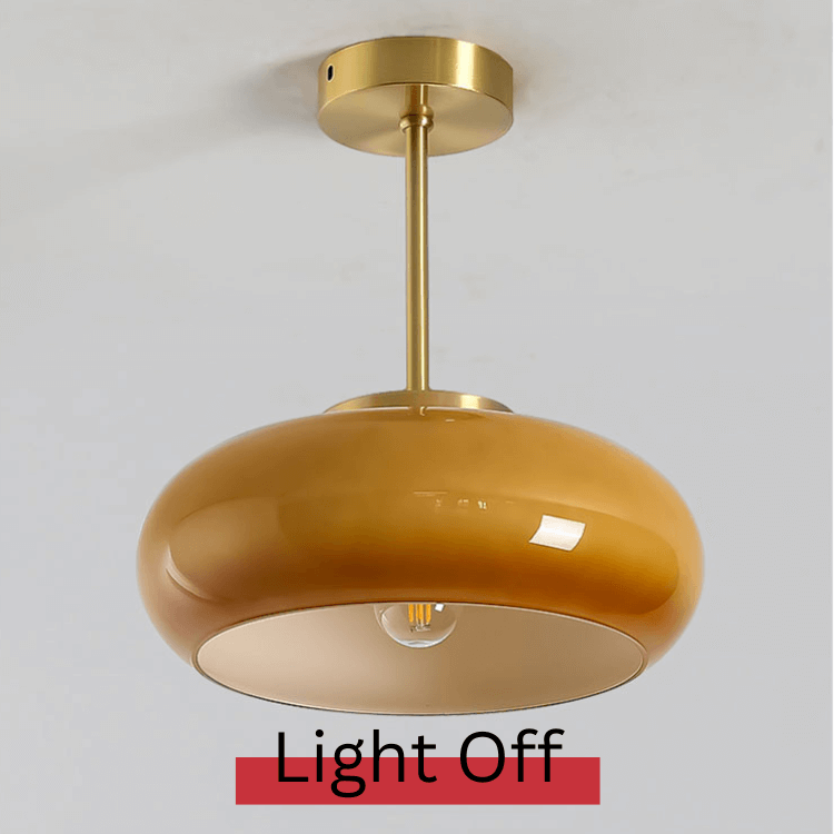 FIORÉN – Mid Century Modern Orange Ceiling Light Fixture
