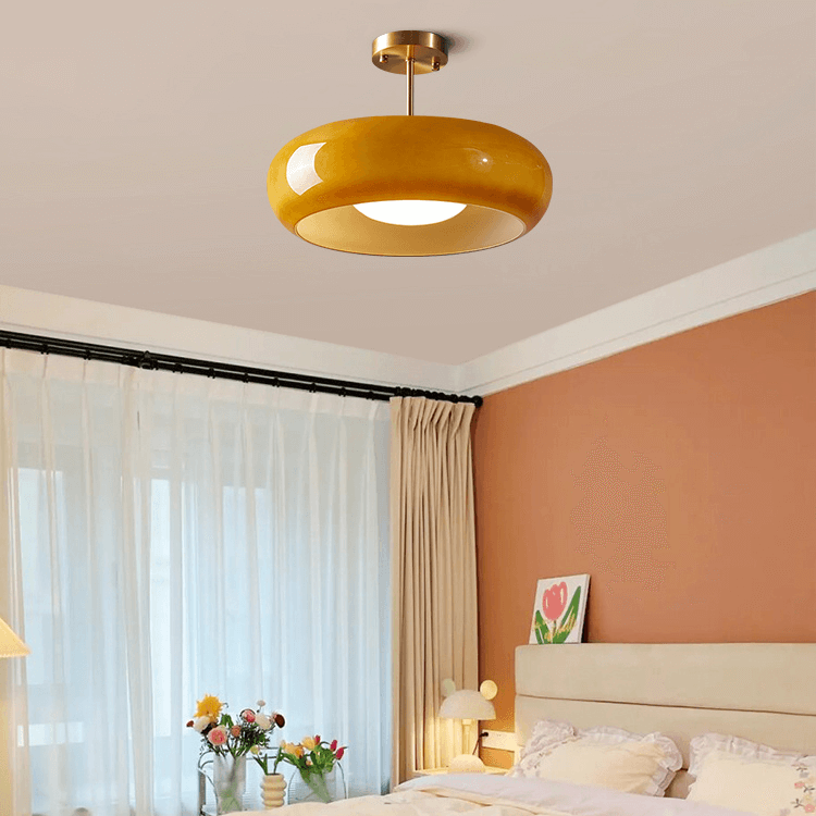 FIORÉN – Mid Century Modern Orange Ceiling Light Fixture