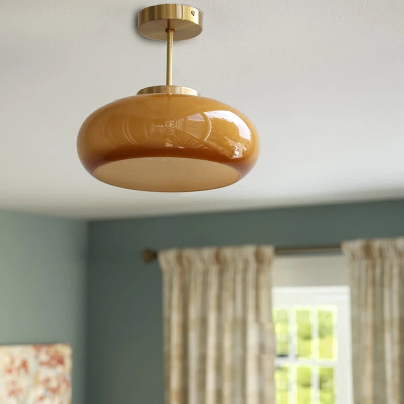 FIORÉN – Mid Century Modern Orange Ceiling Light Fixture