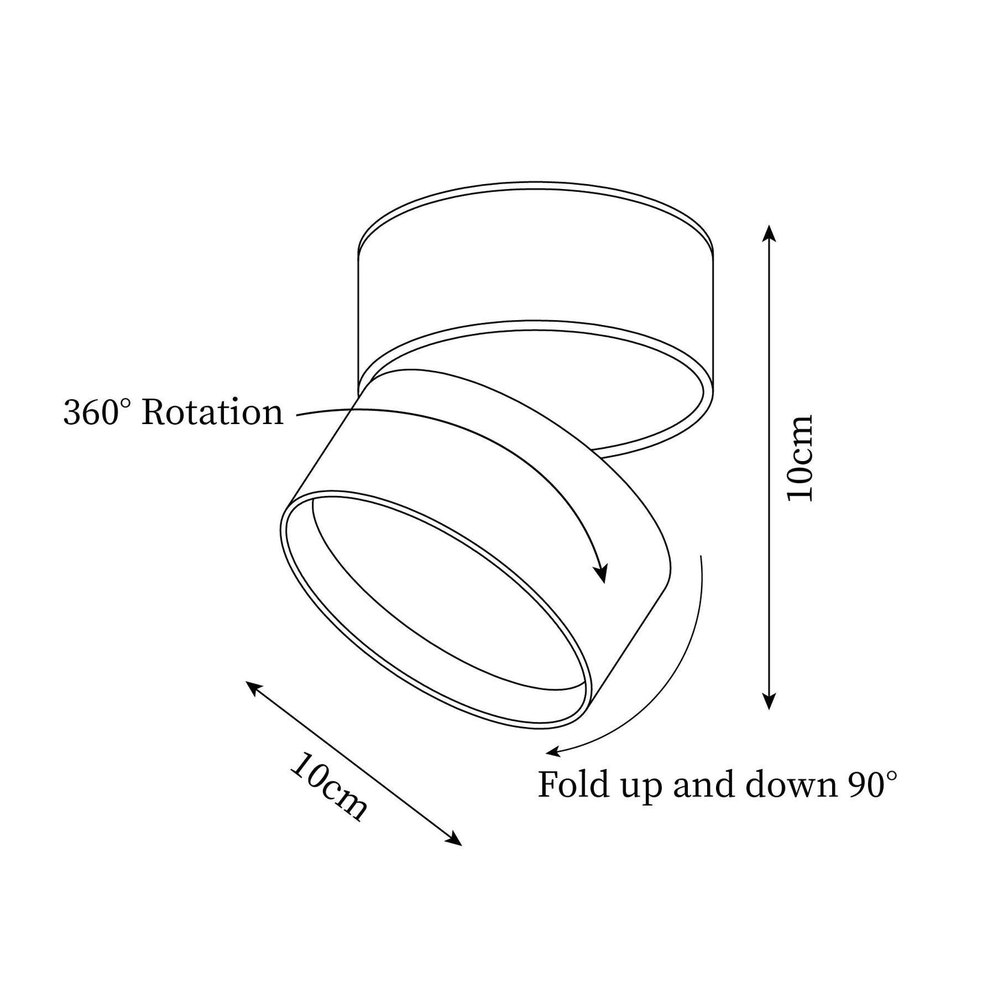 GLINTOR – Rotatable LED Ceiling Light